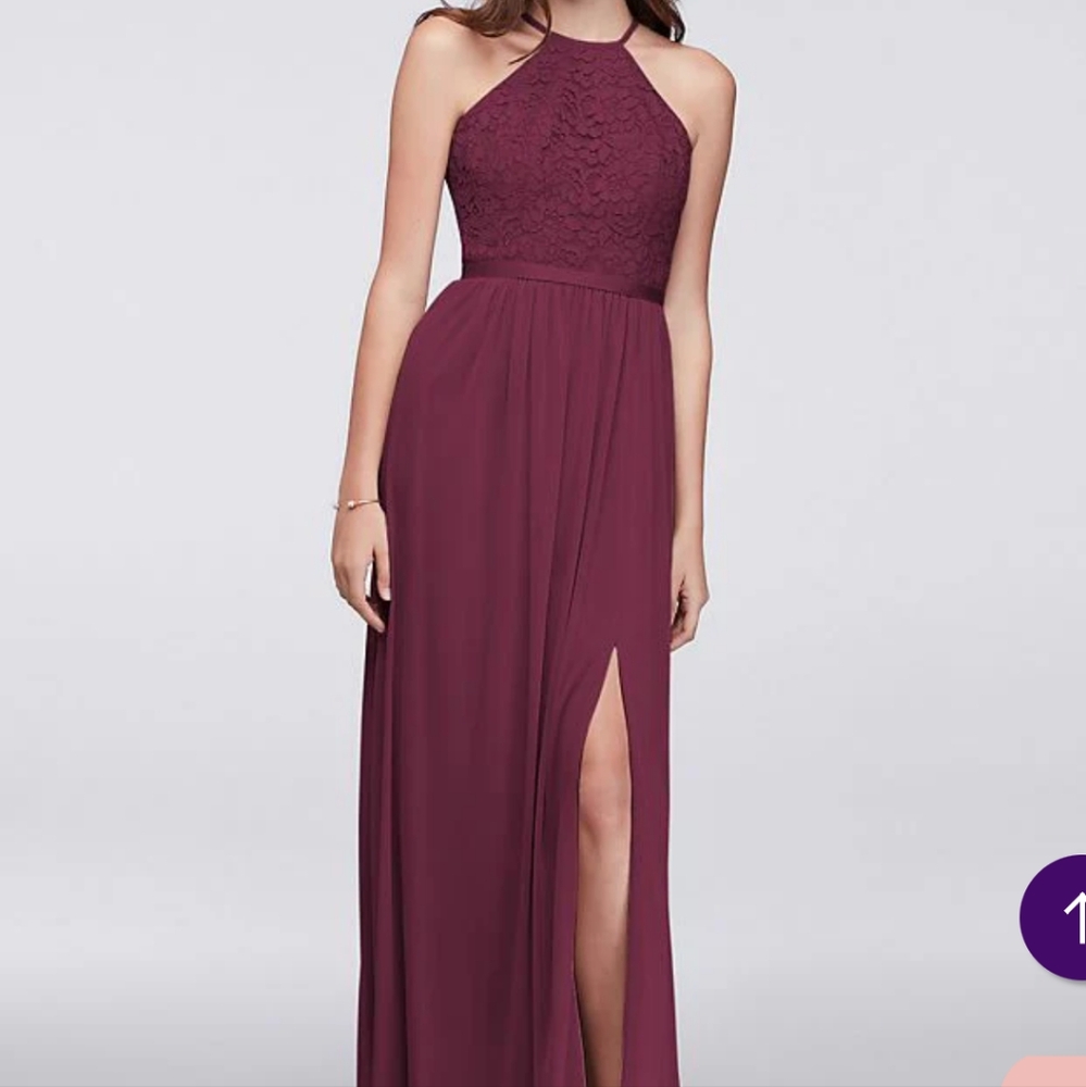 David's Bridal Quartz brides maid dress size 16